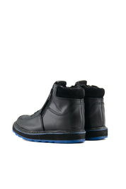 Bruce Kids Python Blue Bottom Ankle Boot