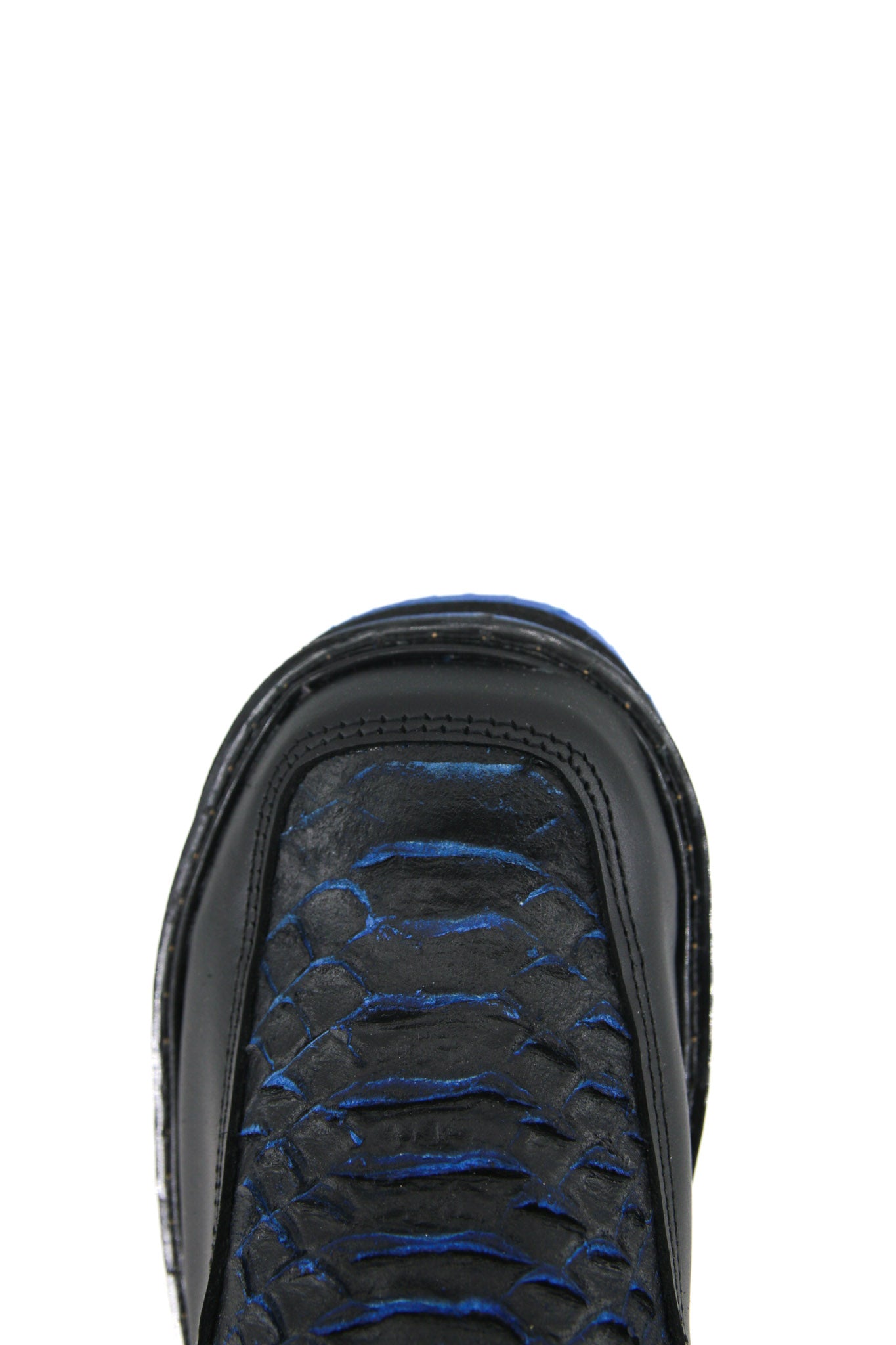 Bruce Kids Python Blue Bottom Ankle Boot