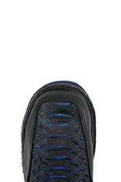 Bruce Kids Python Blue Bottom Ankle Boot