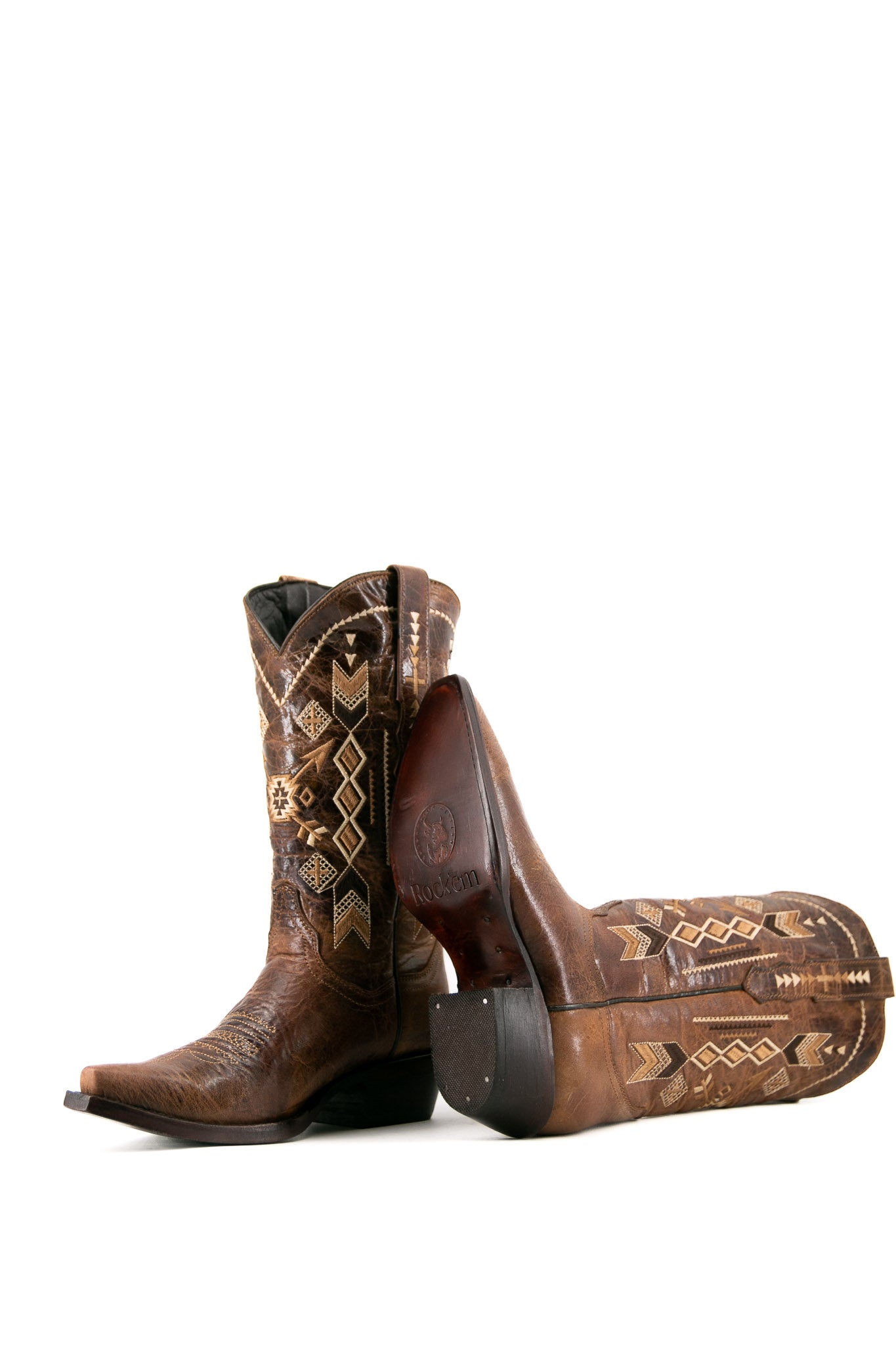 Olivia Azteck Snip Toe Cowgirl Boot FINAL SALE