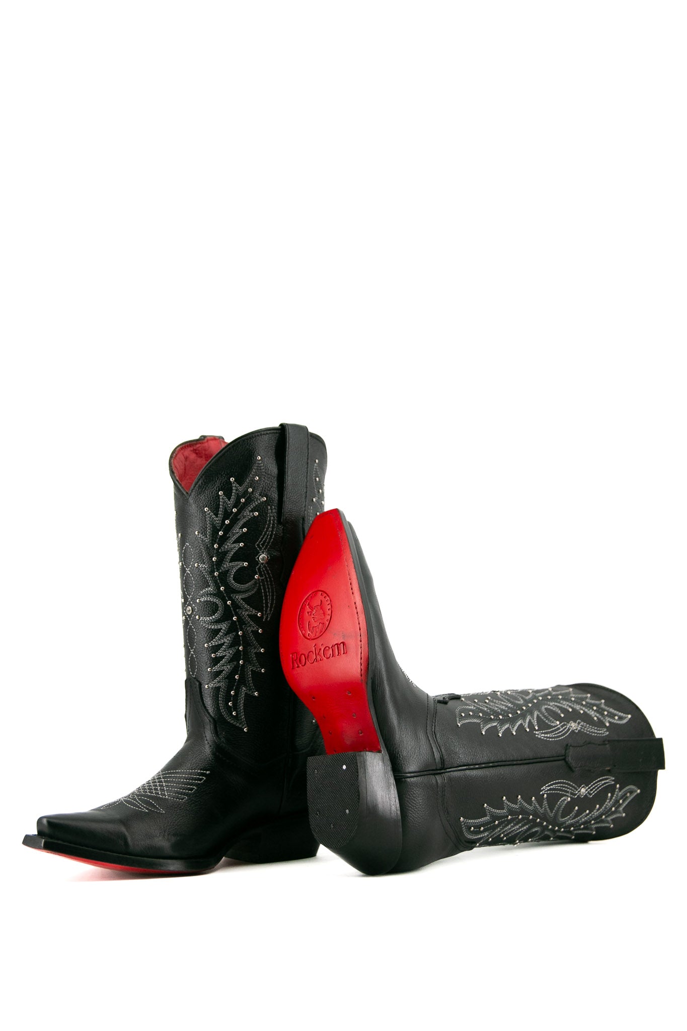 Paulina Snip Toe Red Bottom Cowgirl Boot