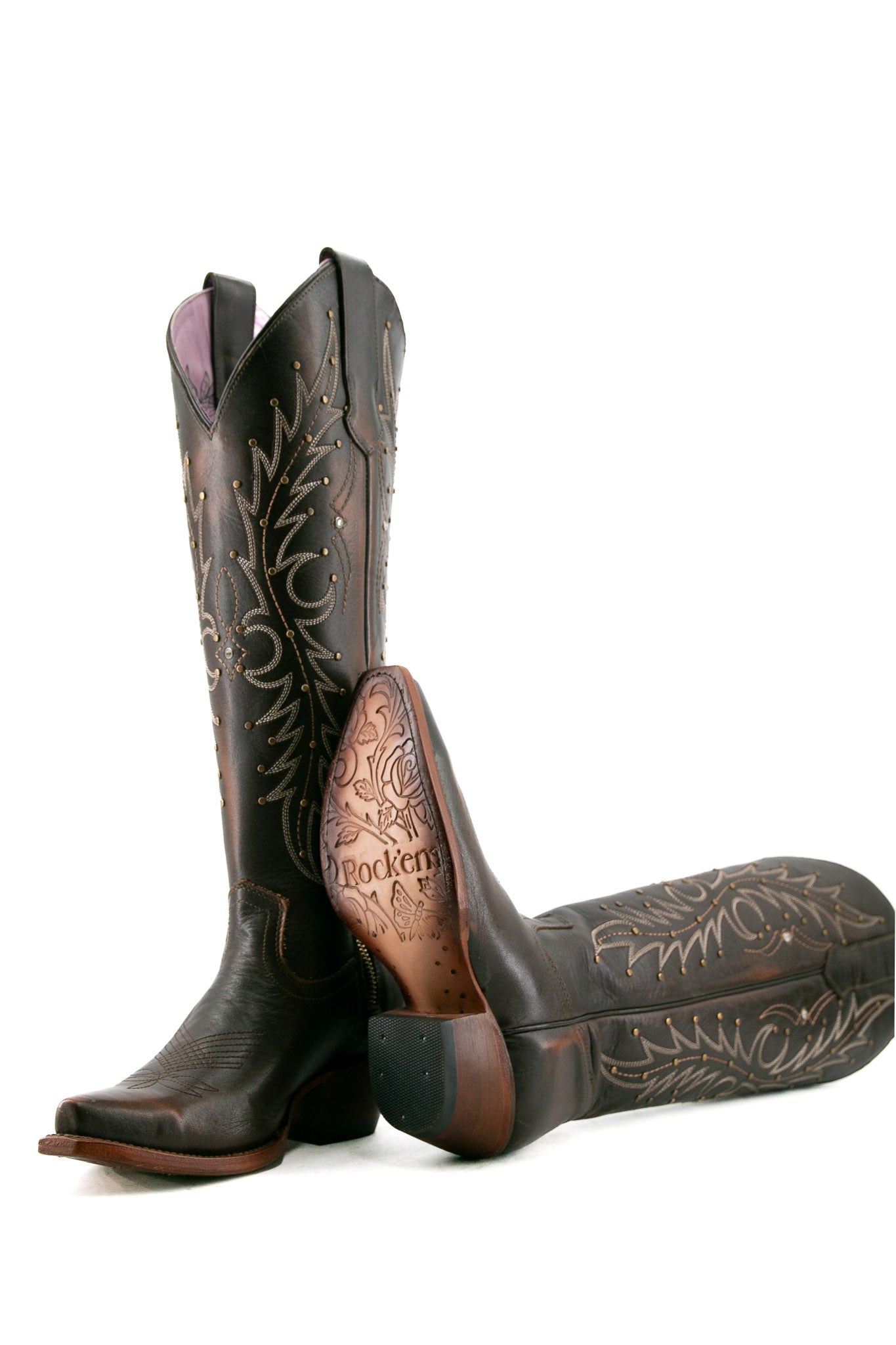 Paulina Snip Toe Tall Cowgirl Boot