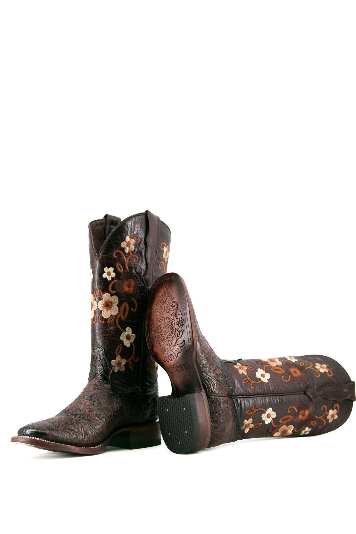 455 Paraiso Cincelado Square Toe Cowgirl Boot