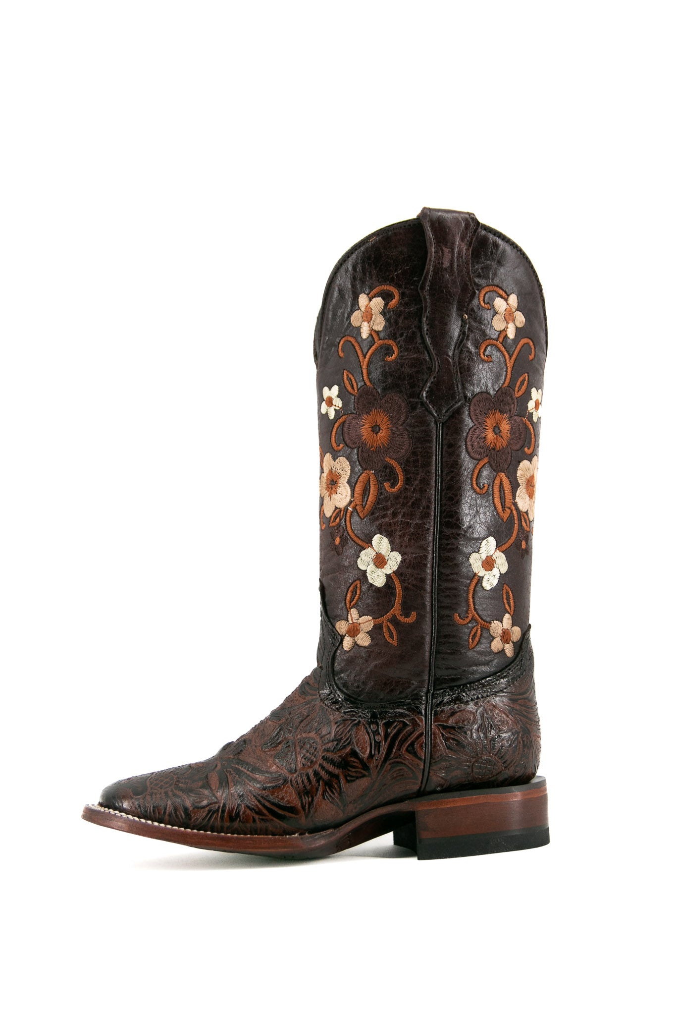 455 Paraiso Cincelado Square Toe Cowgirl Boot