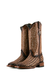 Brooklynn Woven Square Toe Cowgirl Boot