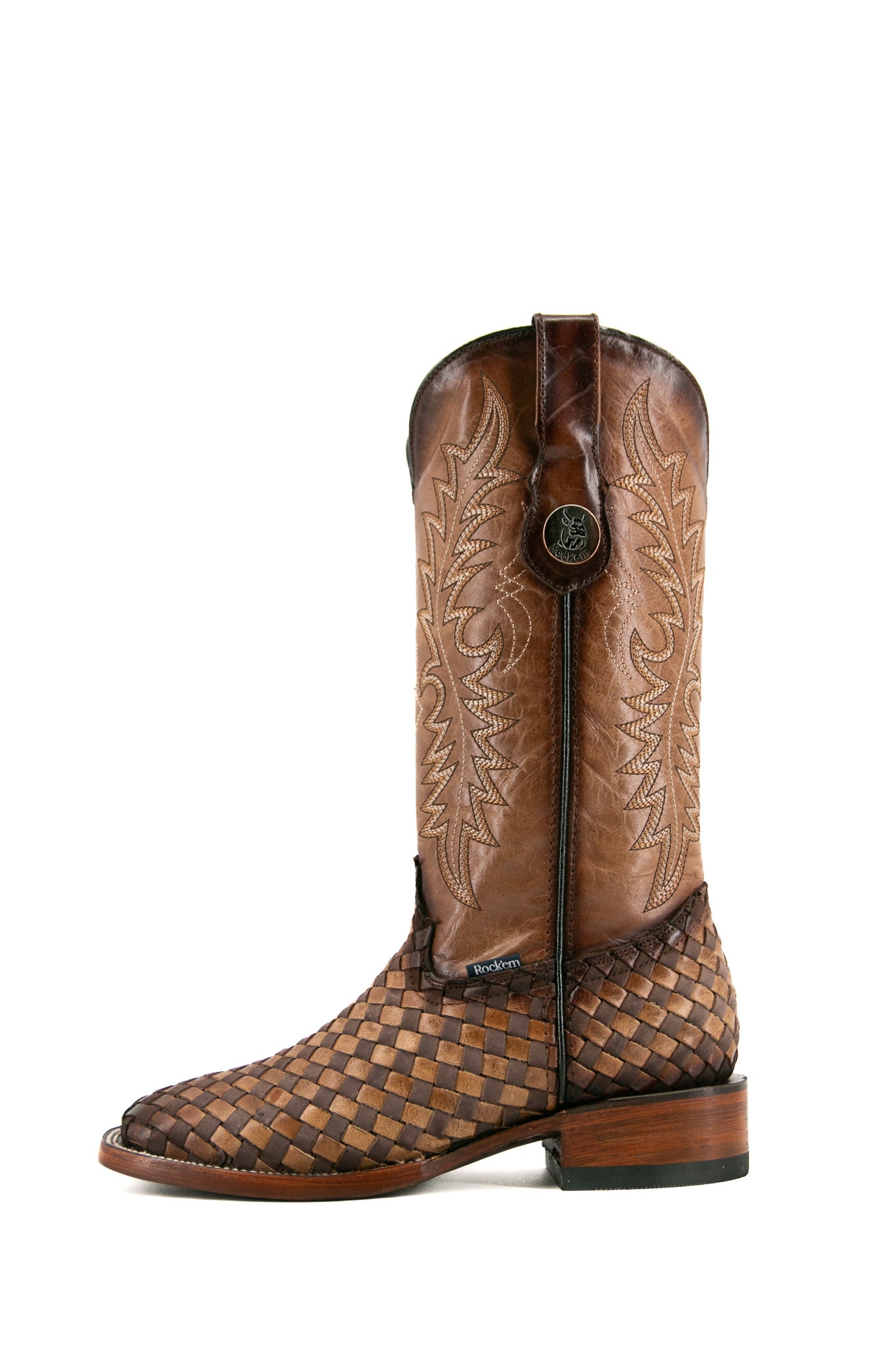 Brooklynn Woven Square Toe Cowgirl Boot