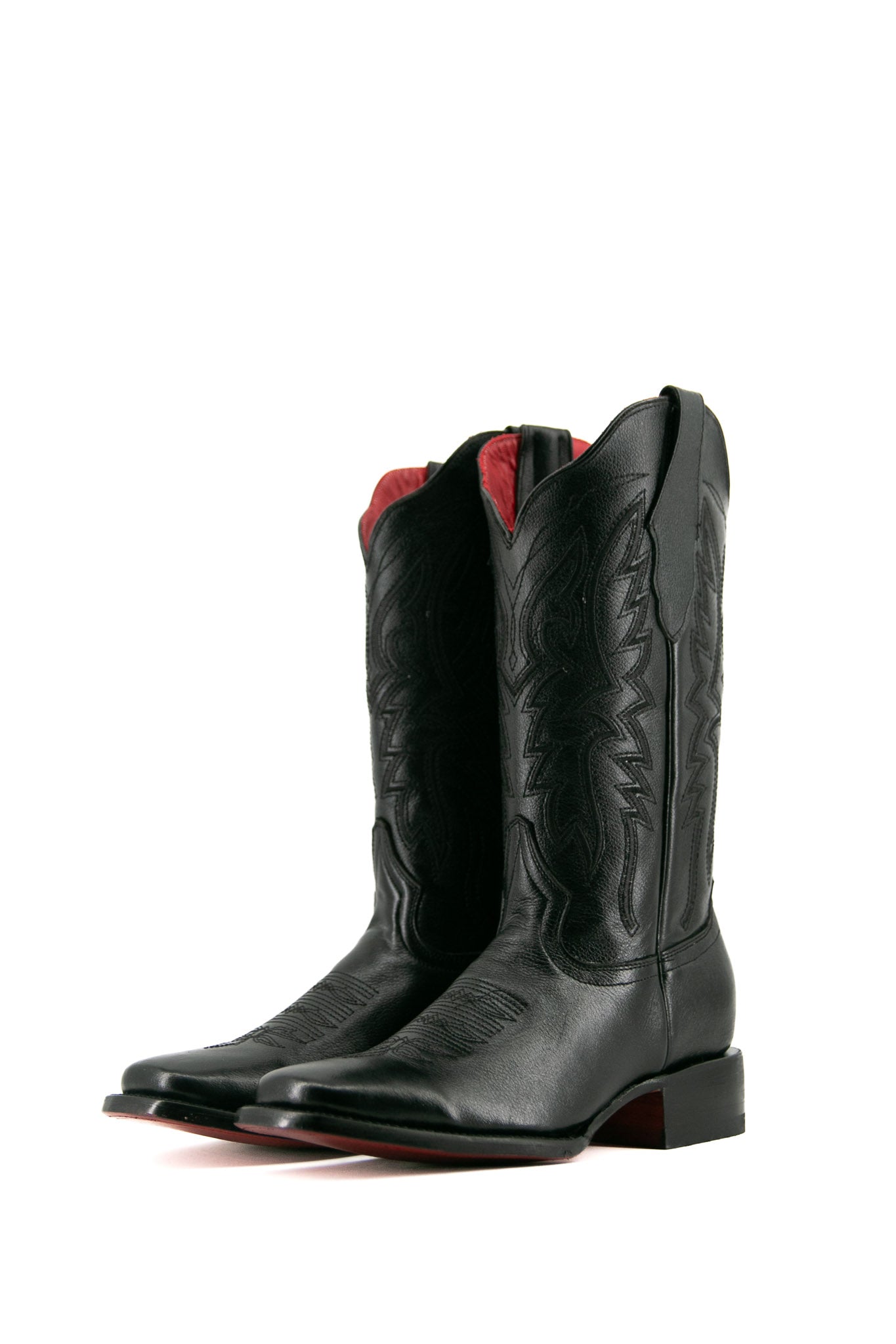 Alexa X Red Bottom Square Toe Cowgirl Boot