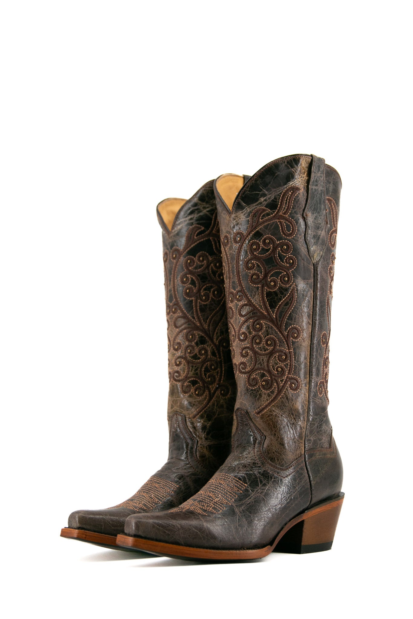 Andrea Snip Toe Midi Cowgirl Boot