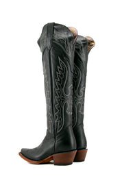 Juany Knee High Neutral Snip Toe Cowgirl Boot