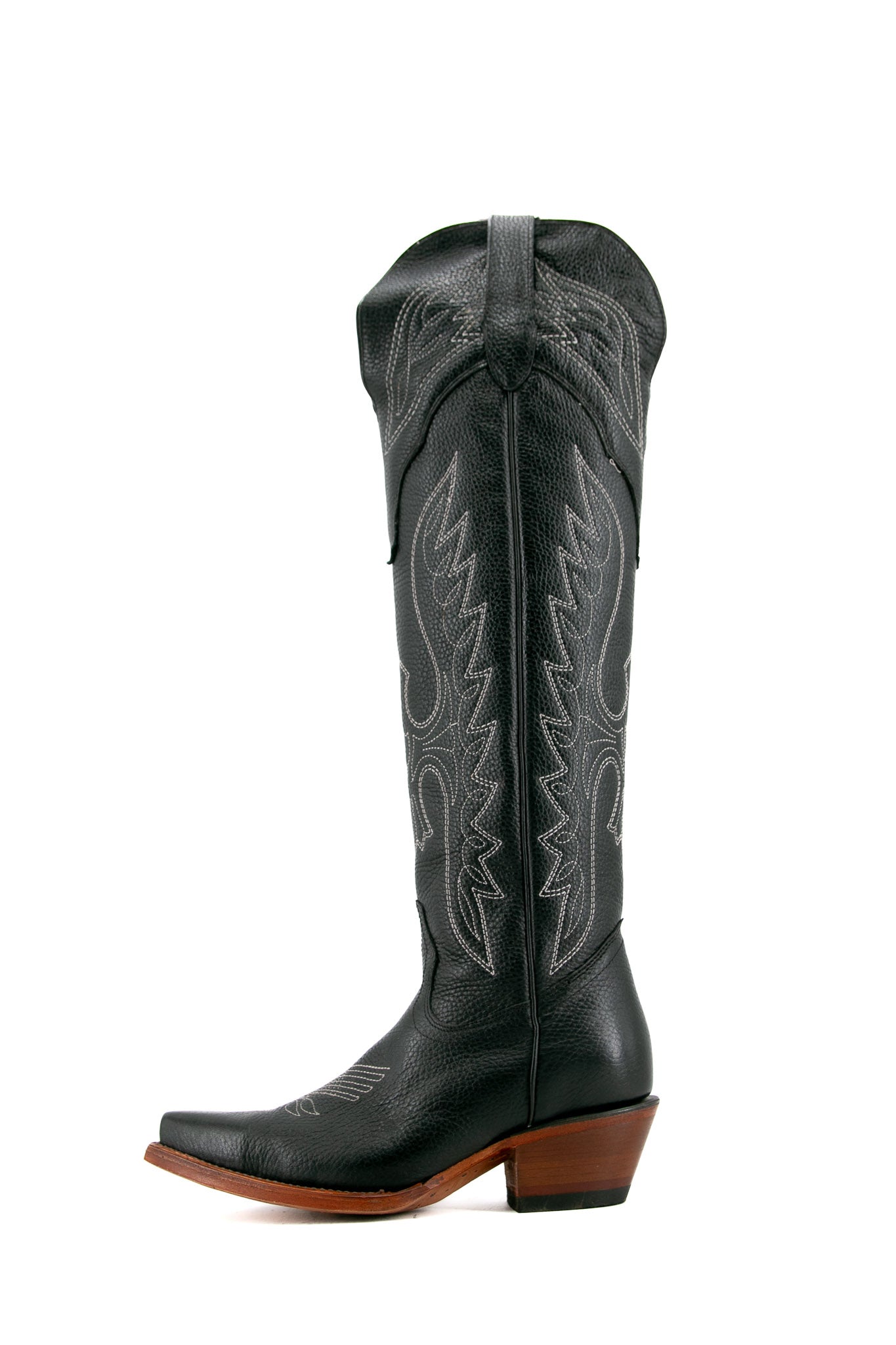 Juany Knee High Neutral Snip Toe Cowgirl Boot