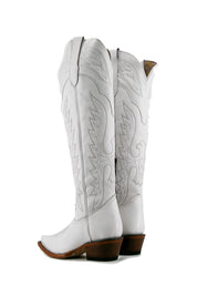 Juany Knee High Neutral Snip Toe Cowgirl Boot