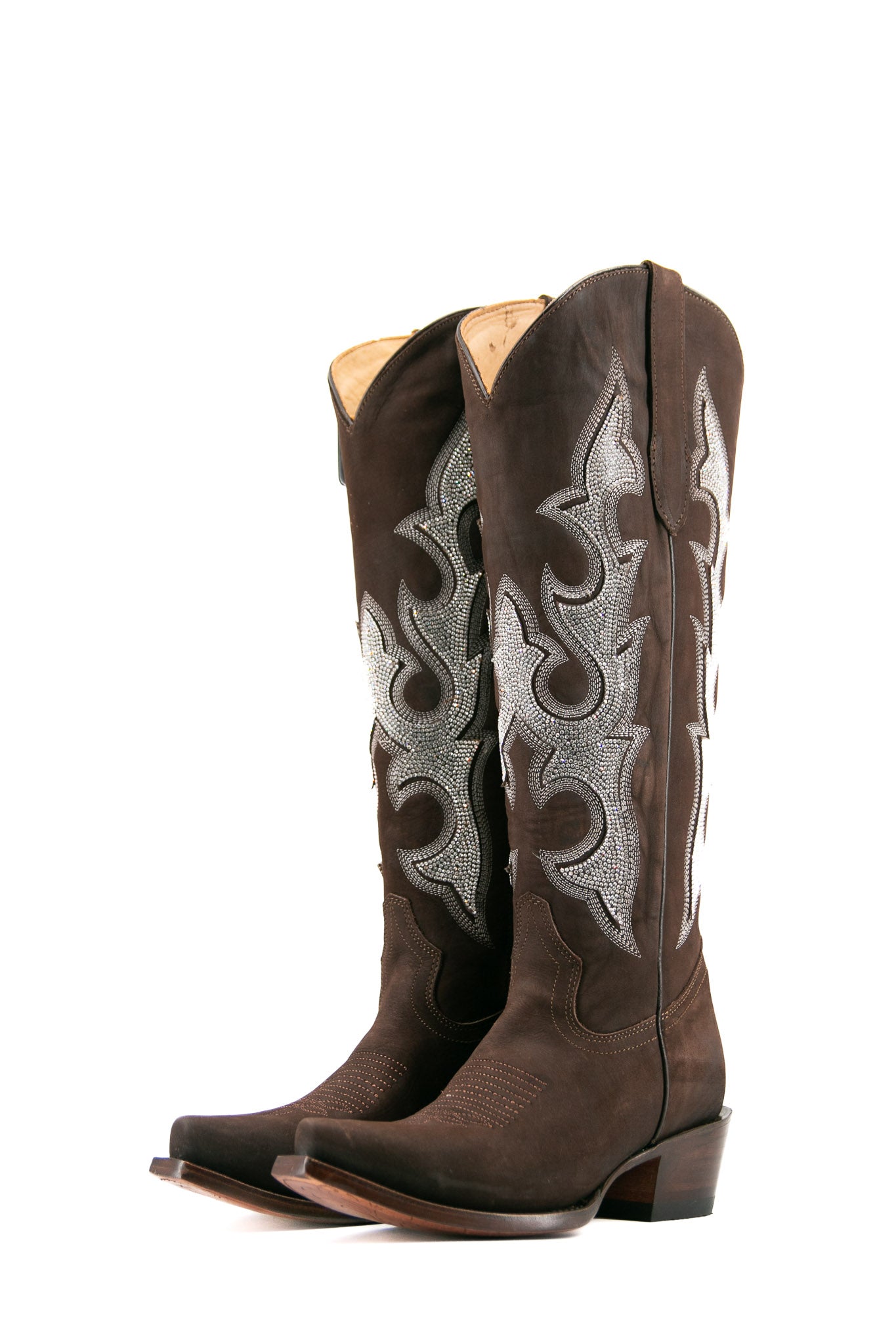 Makayla Nobuck Tall Snip Toe Cowgirl Boot