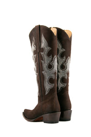 Makayla Nobuck Tall Snip Toe Cowgirl Boot