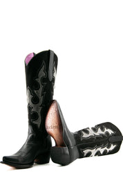 Makayla Nobuck Tall Snip Toe Cowgirl Boot