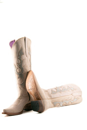 Makayla Nobuck Tall Snip Toe Cowgirl Boot