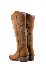 Makayla Nobuck Tall Snip Toe Cowgirl Boot