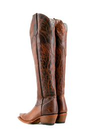 Juany Knee High Neutral Snip Toe Cowgirl Boot