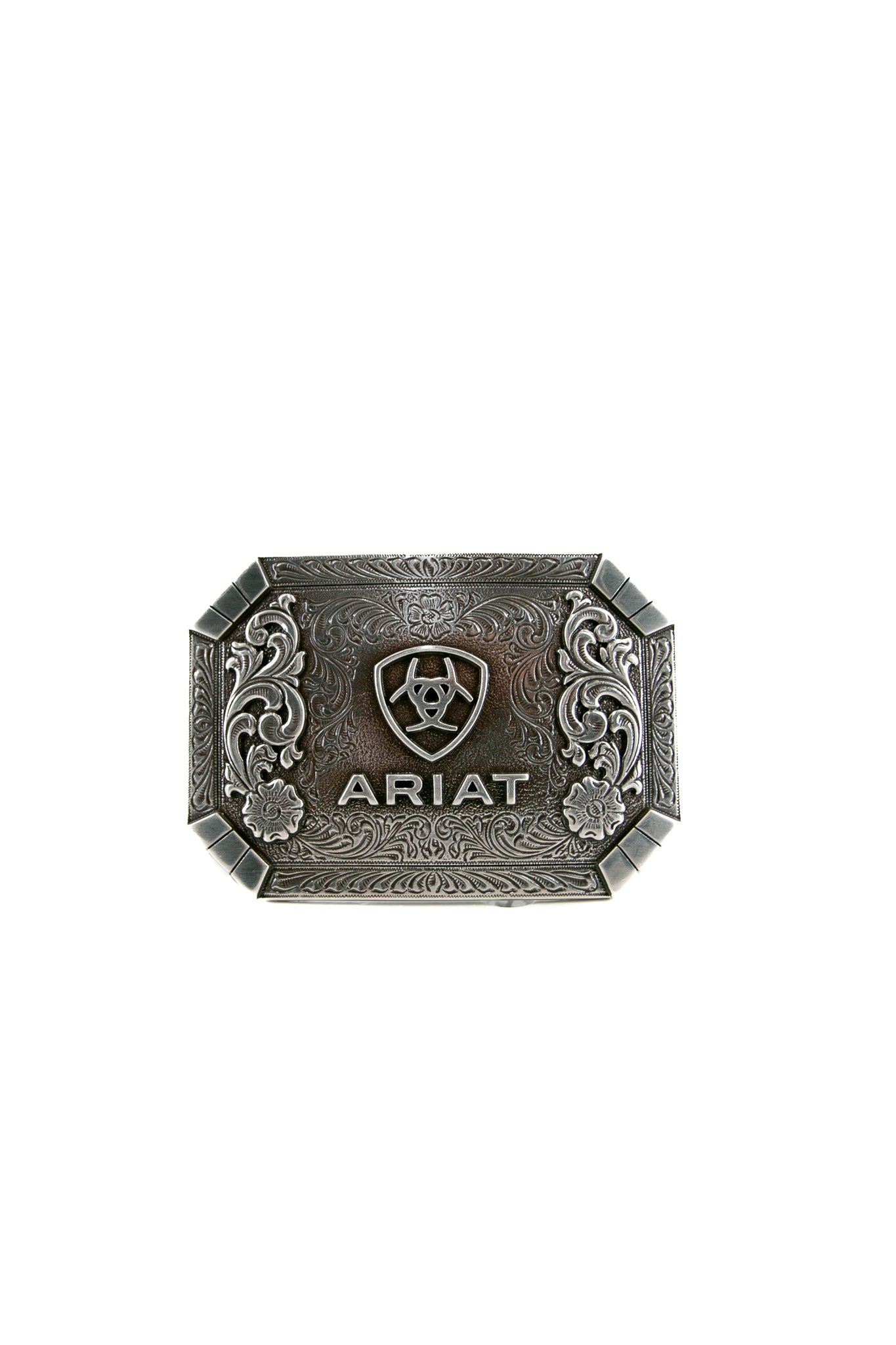 Ariat Floral Rectangle Silver- A37018