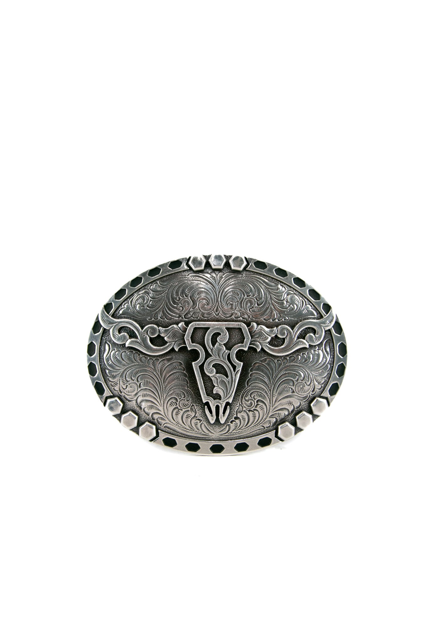 Nocona Steer Skull Oval Buckle 37717