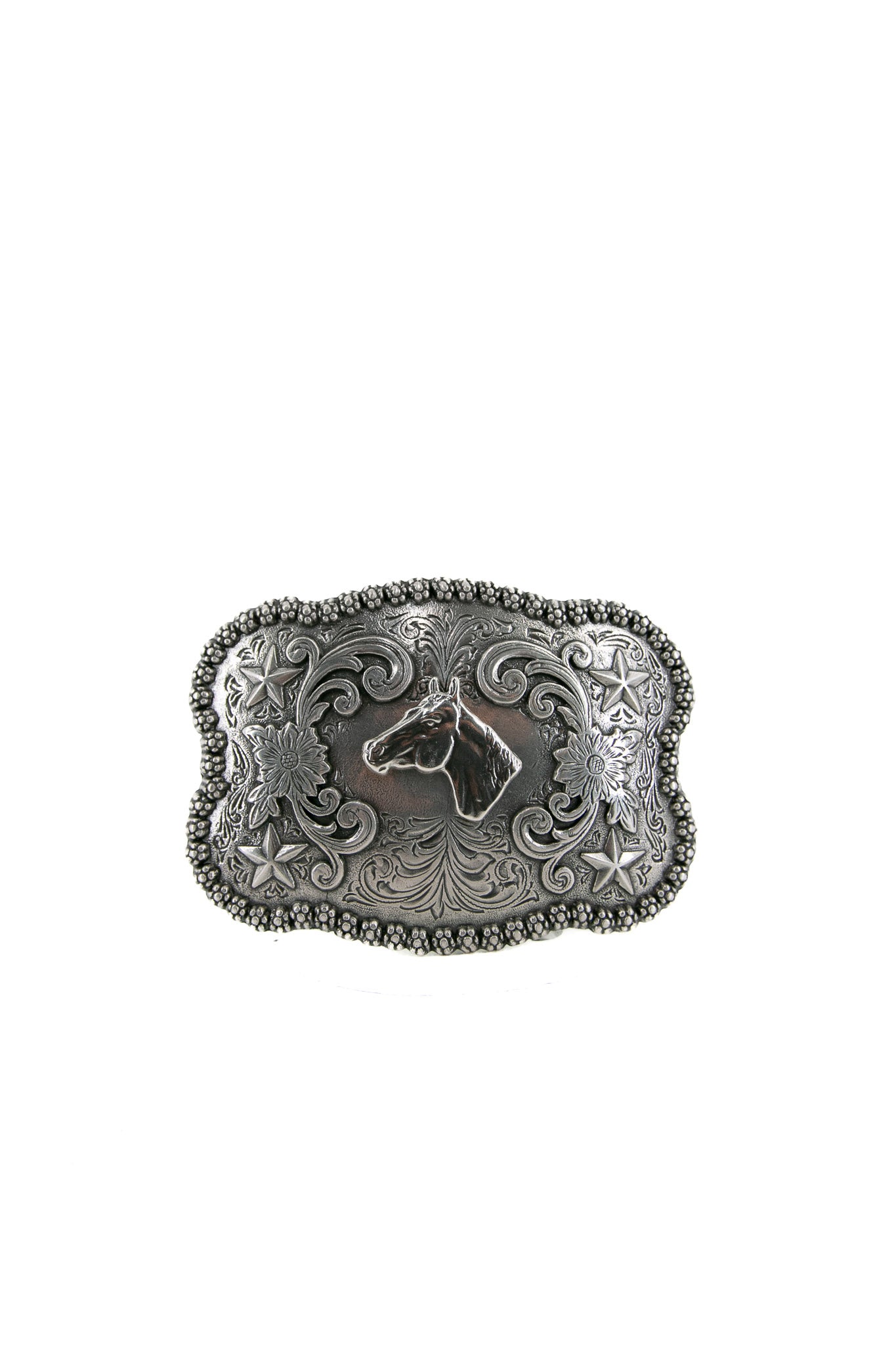 Nocona Men's Silver Horse Head Belt Buckle 3757607