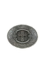 Blazin Roxx Oval Cross Rhinestone Belt Buckle 3756842C
