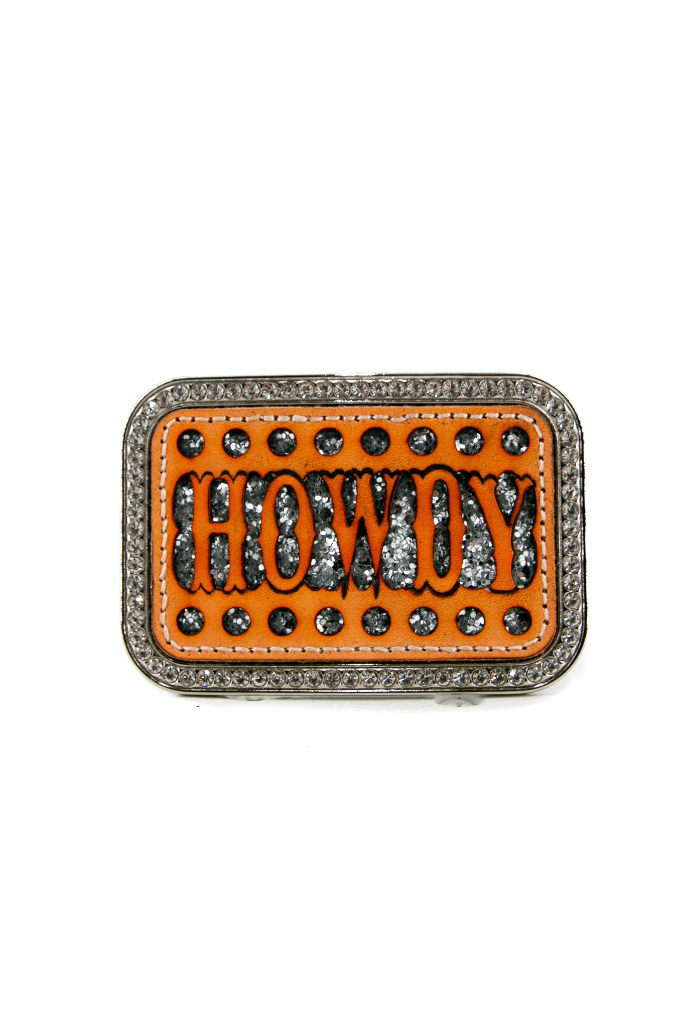 Blazin Roxx "Howdy" Leather Belt Buckle 37934