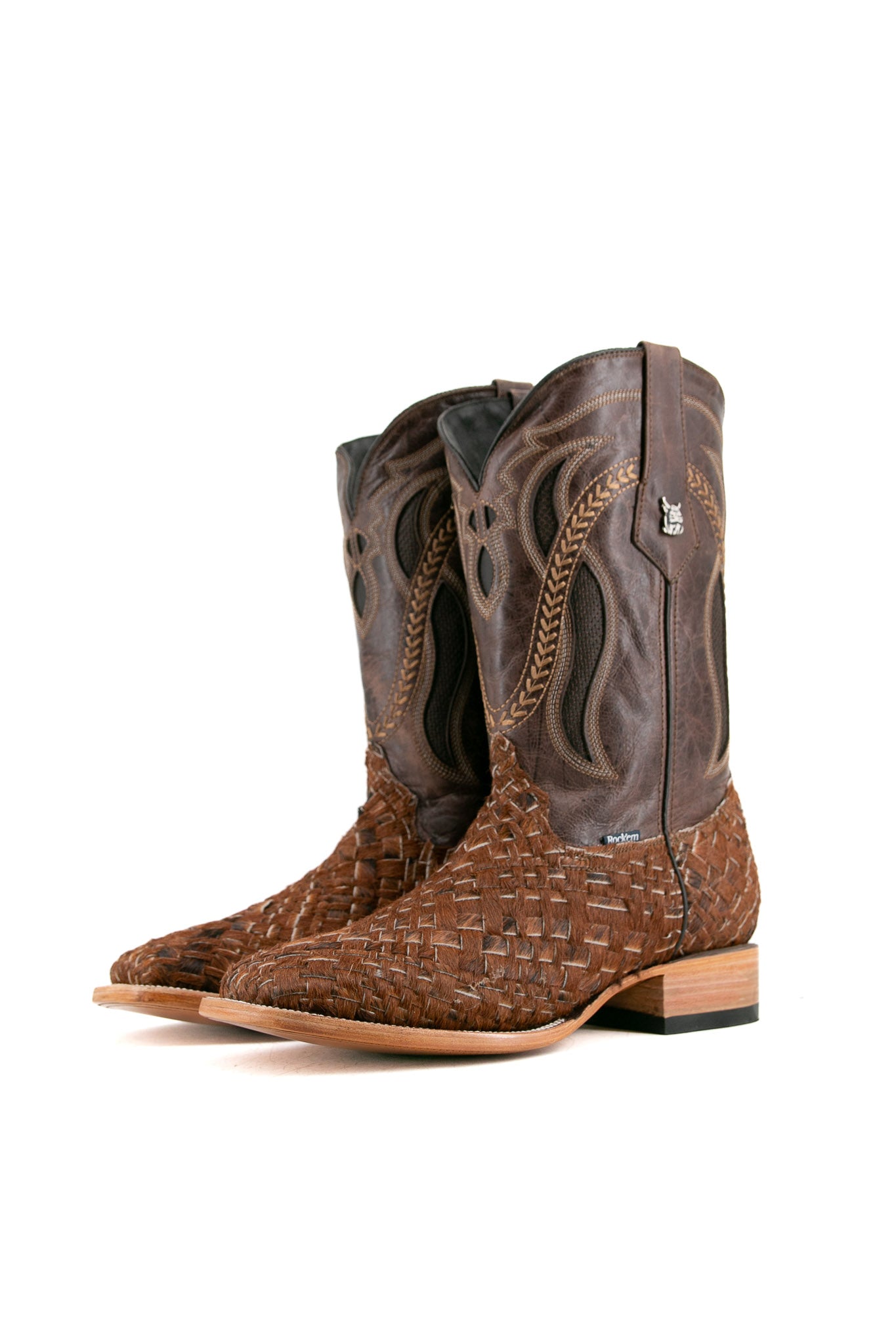 Est. Cafe Arizona Cowhide Tejido Men's Boot Size 11 Box 1M