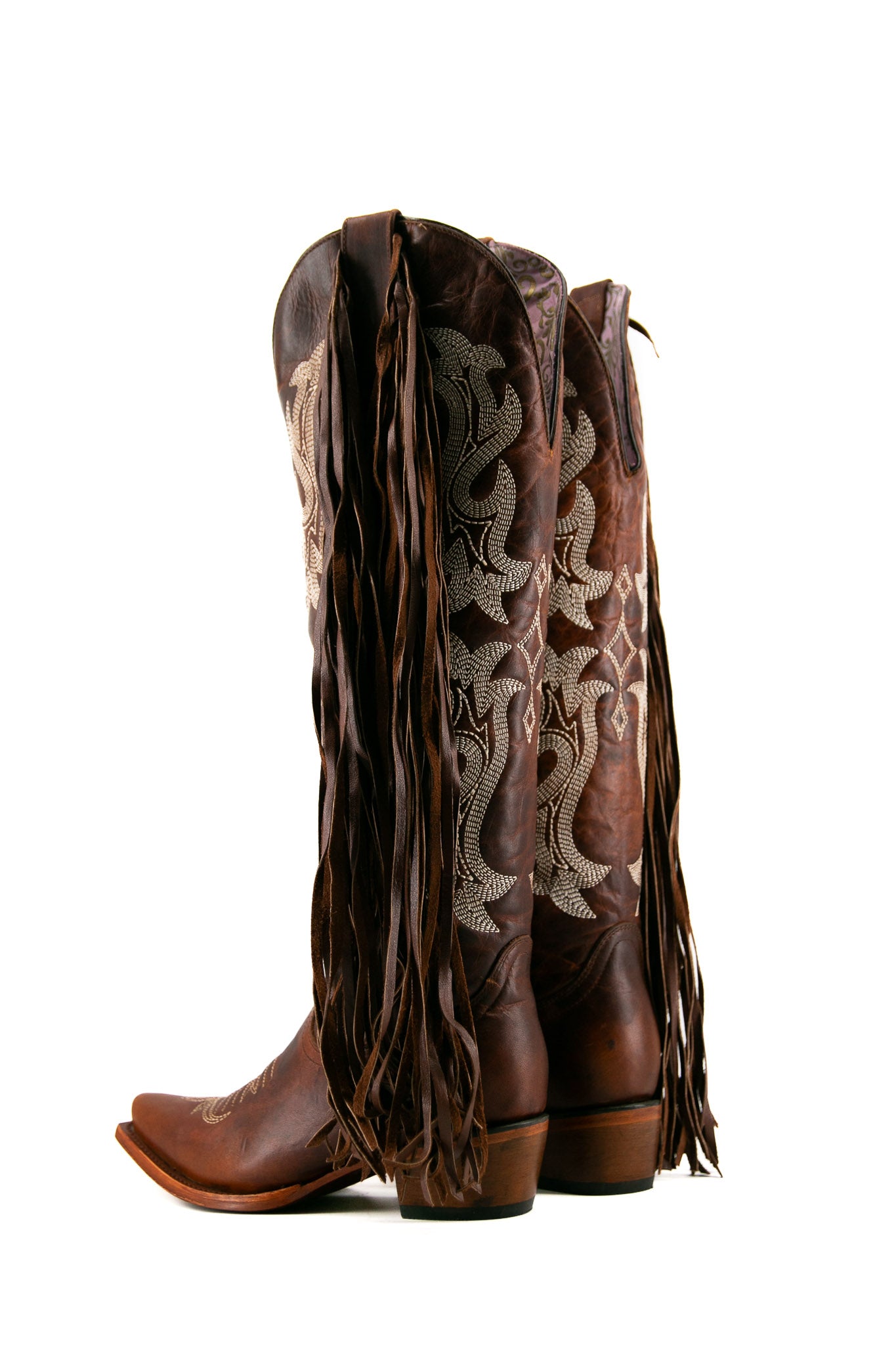 Maite Tall Fringe Snip Toe Cowgirl Boot FINAL SALE