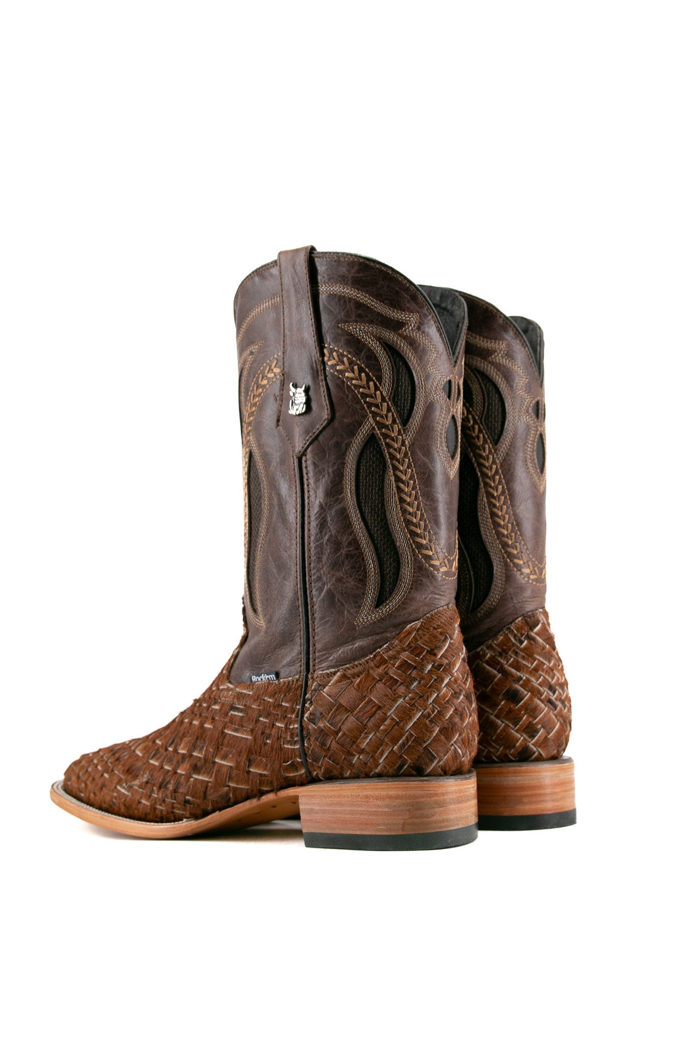 Est. Cafe Arizona Cowhide Tejido Men's Boot Size 11 Box 1M