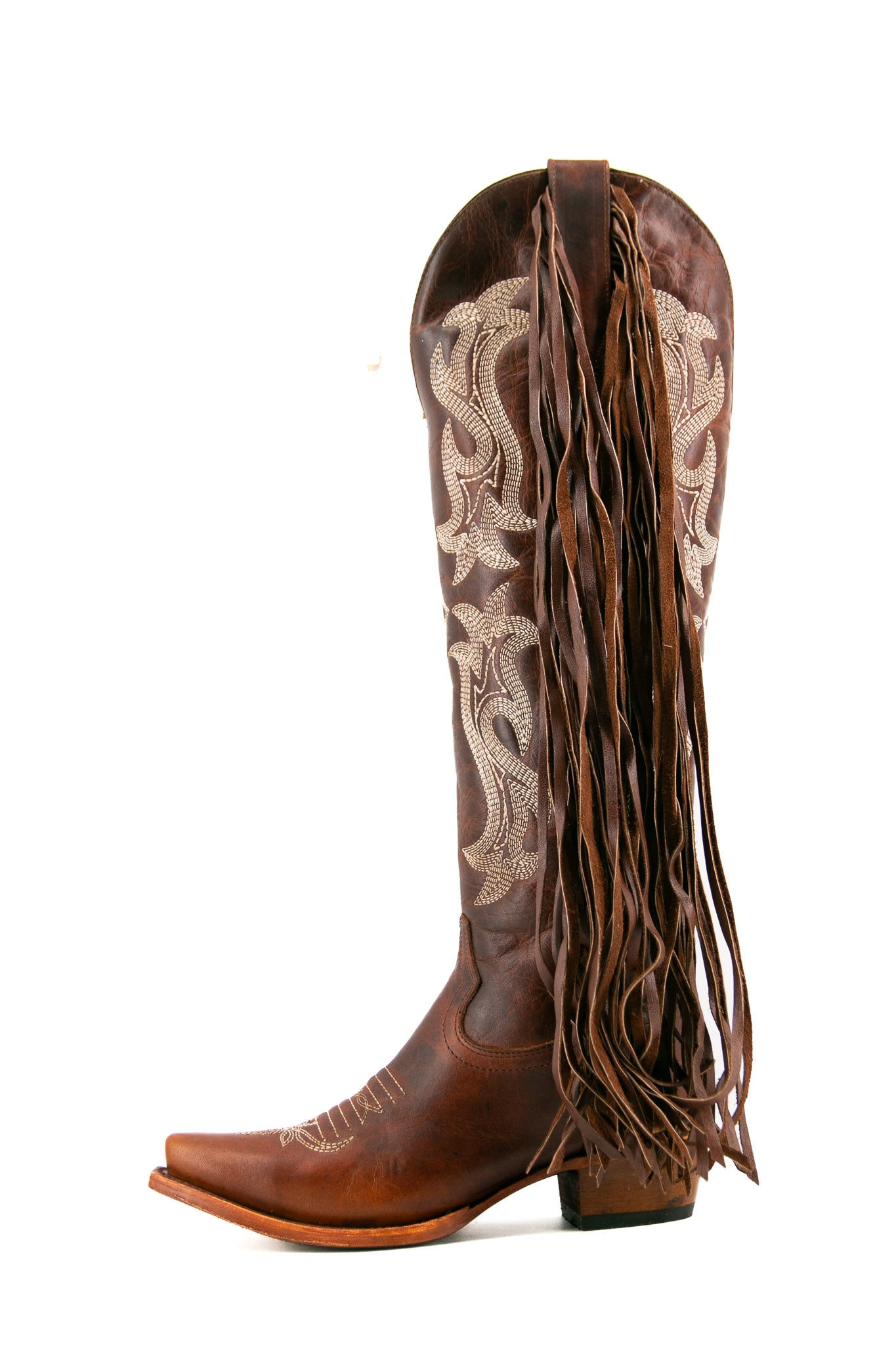 Maite Tall Fringe Snip Toe Cowgirl Boot FINAL SALE