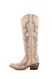 Azalea Rhinestone Nobuck Tall Cowgirl Boot