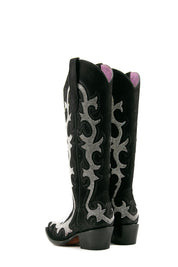 Azalea Rhinestone Nobuck Tall Cowgirl Boot