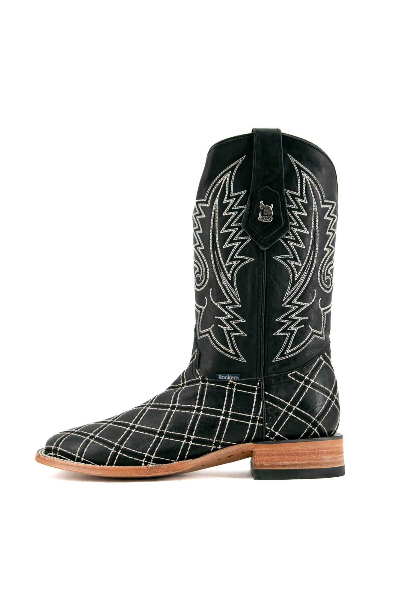 Roca Rombos Square Toe Cowboy Boot