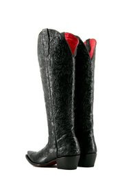 Natalia Tooled Red Bottom Snip Toe Cowgirl Boot