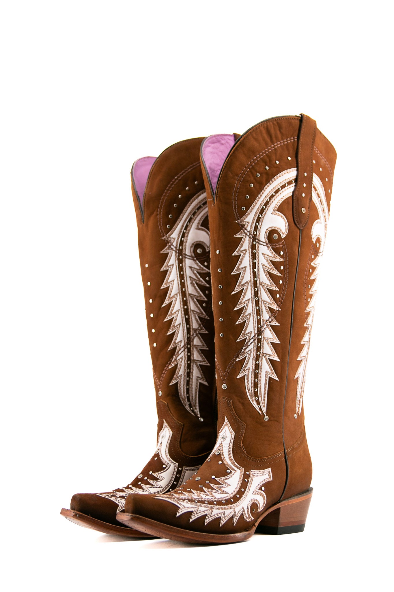 Amanda Tall Wide Calf Snip Toe Cowgirl Boot FINAL SALE