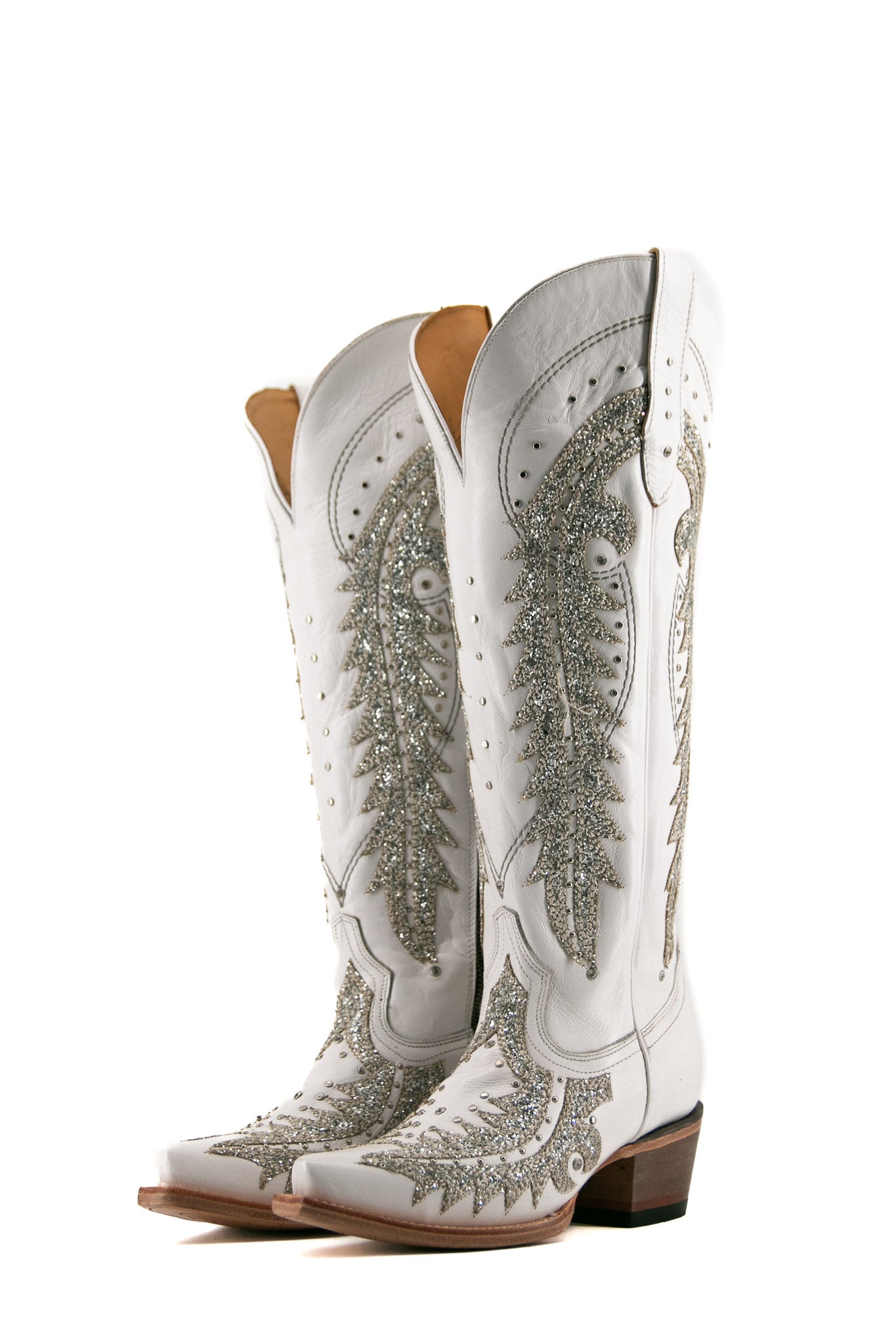 Amanda Tall Wide Calf Snip Toe Cowgirl Boot FINAL SALE