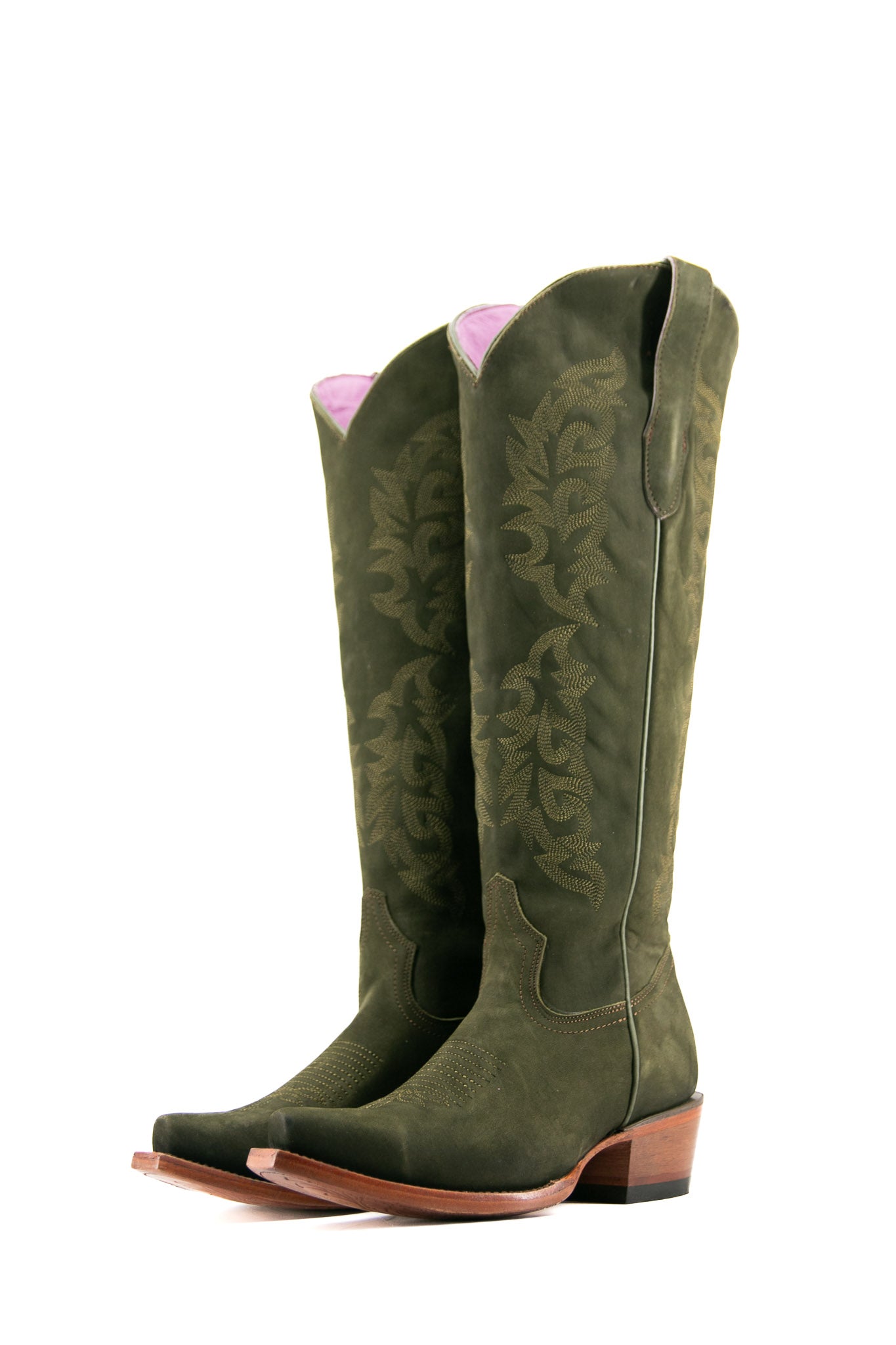 Mariana Nobuck Snip Toe Tall Cowgirl Boot