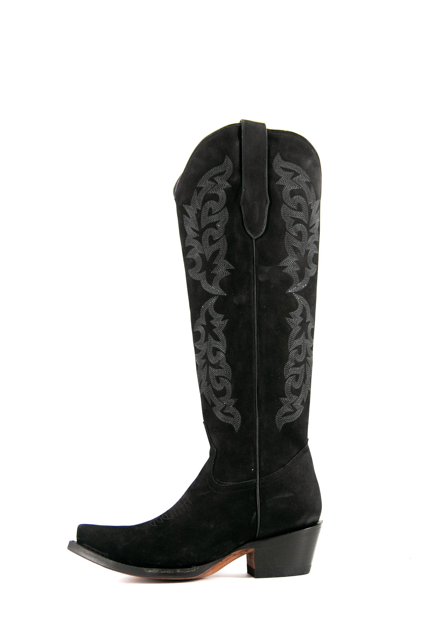 Mariana Nobuck Snip Toe Tall Cowgirl Boot