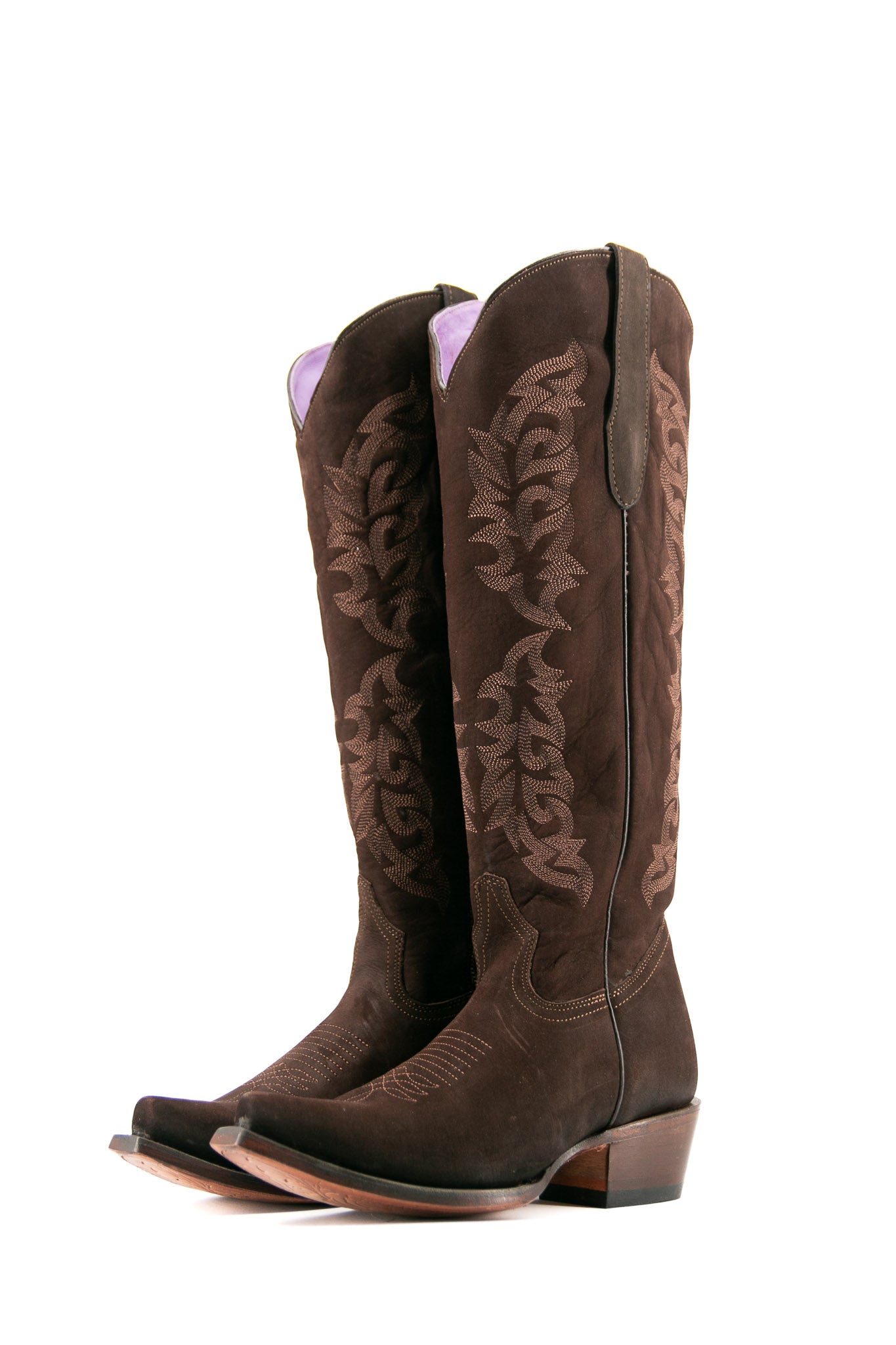 Mariana Nobuck Snip Toe Tall Cowgirl Boot