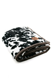 Ariat Cowhide Snuggle Blanket