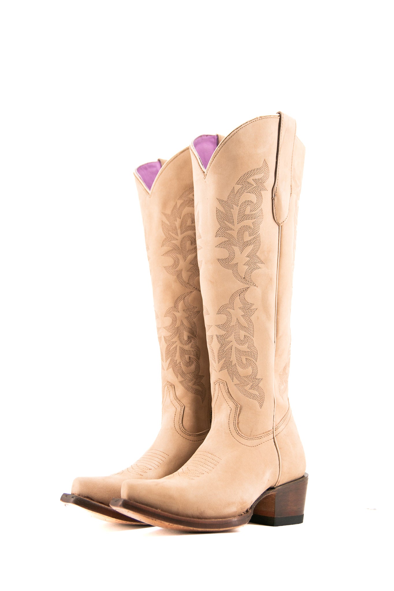 Mariana Nobuck Snip Toe Tall Cowgirl Boot