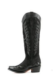 Kat Nobuck Tall Snip Toe Cowgirl Boot