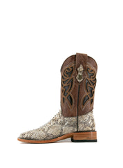 Python Square Toe Cowboy Boot