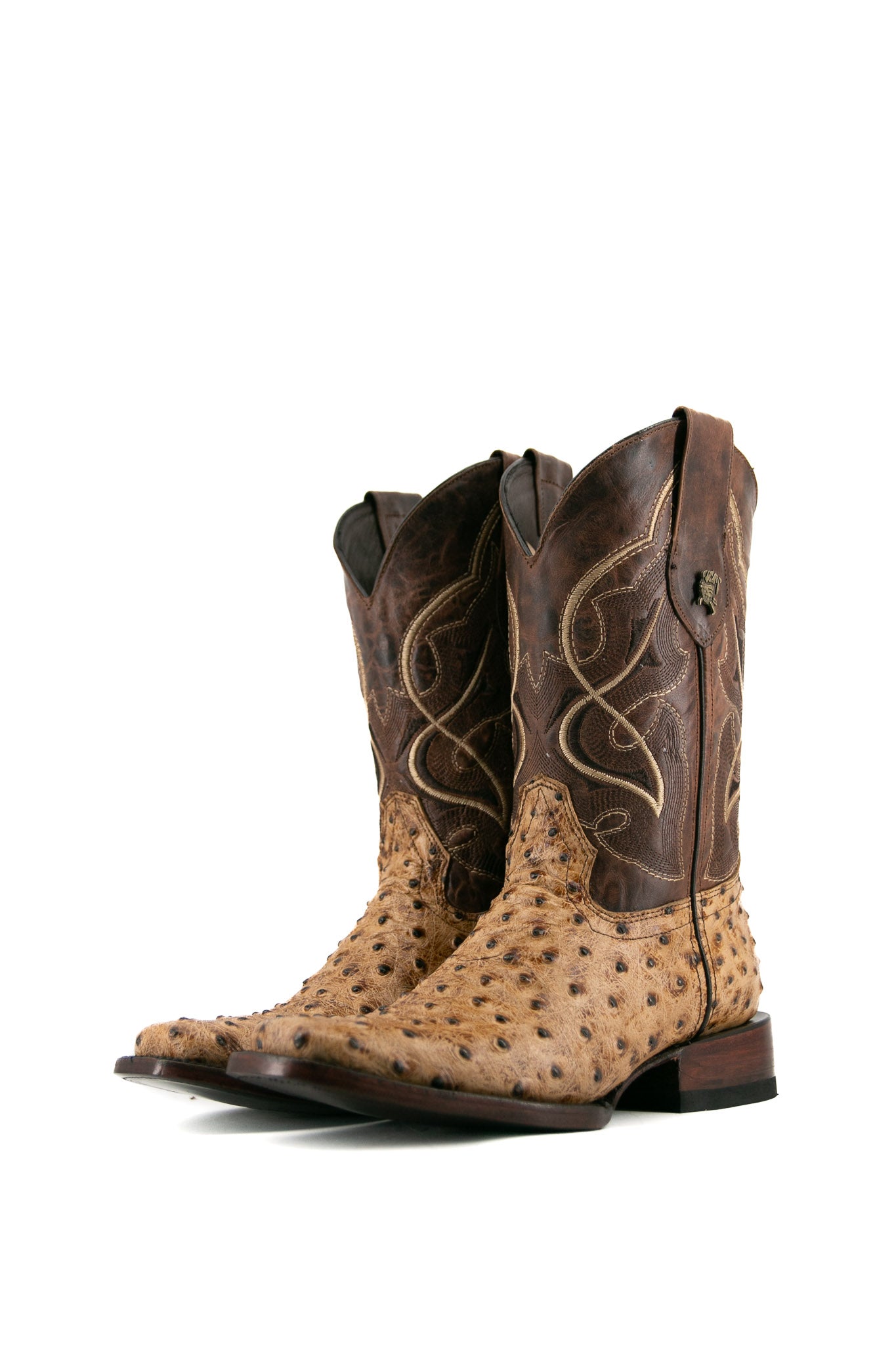 Ostrich Ranch Print Rodeo Cowboy Boot