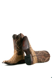 Ostrich Ranch Print Rodeo Cowboy Boot