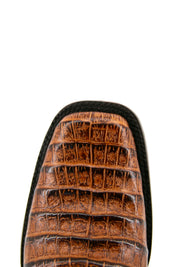 Caiman Belly Rodeo Toe Cowboy Boot