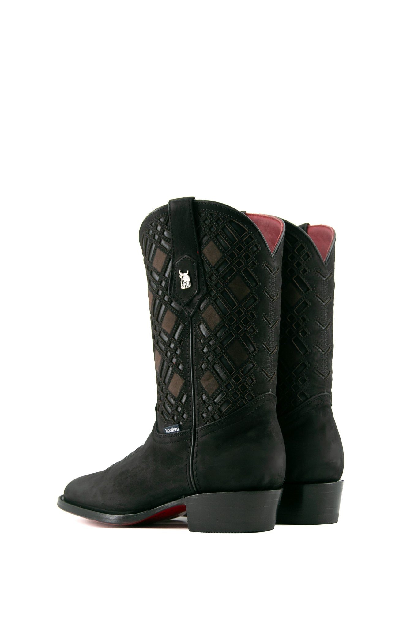 Justin Nobuck Round Toe Cowboy Boot