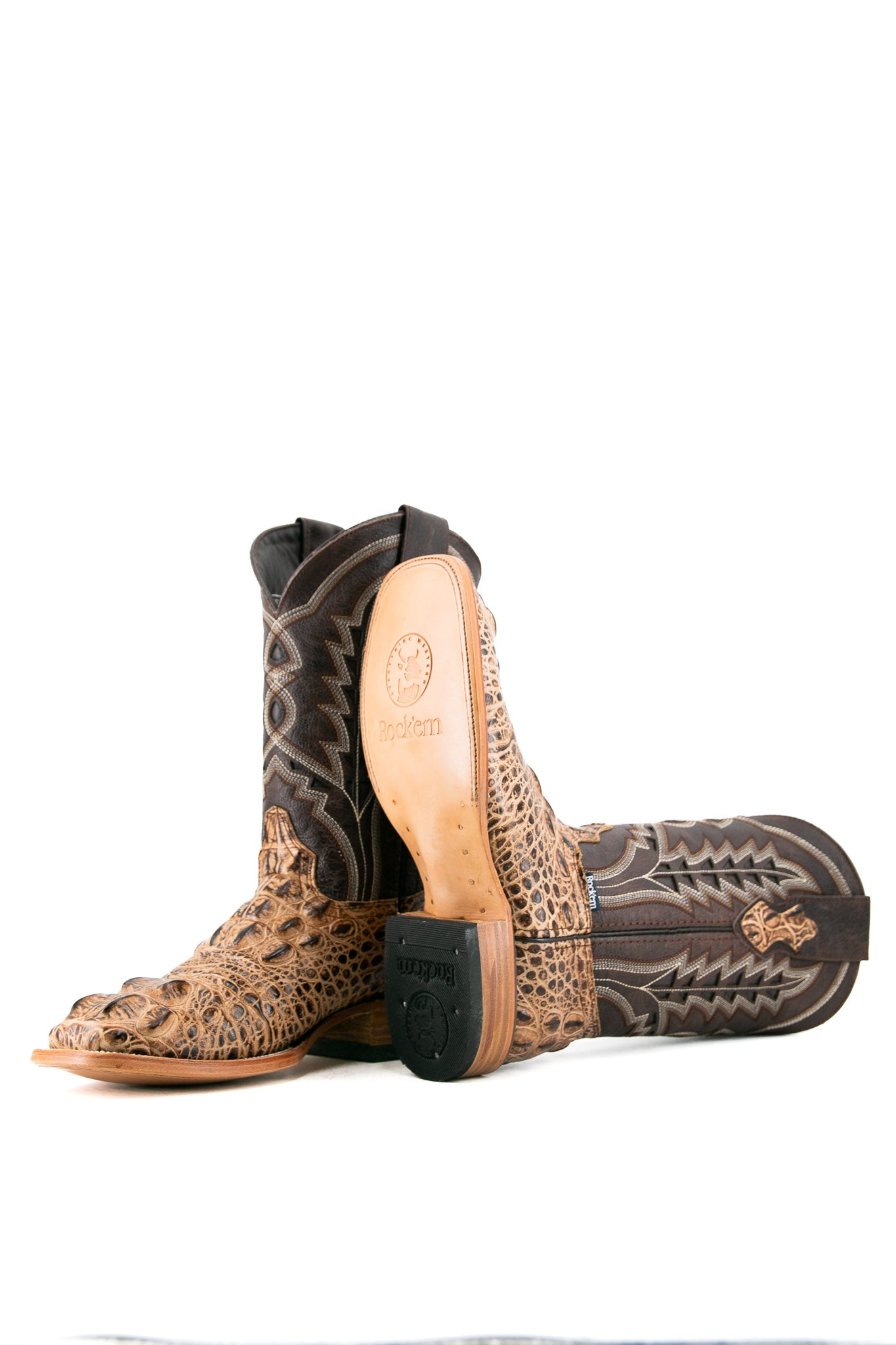 Caiman Jumbo Square Toe Cowboy Boot