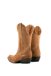 Lena Suede Snip Toe Cowgirl Booties