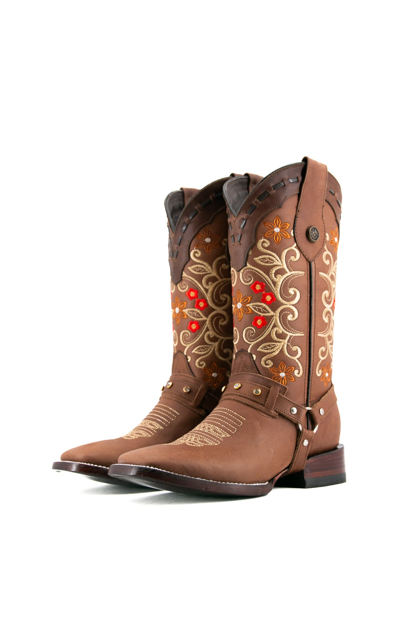 Chelsea Brown Square Toe Cowgirl Boot